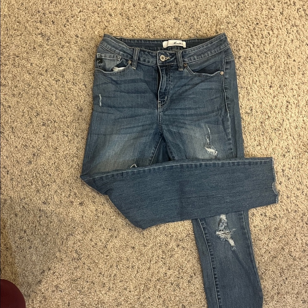 KanCan Distressed Blue Skinny Jeans